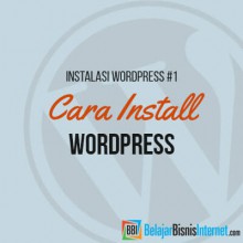 Cara Install Wordpress